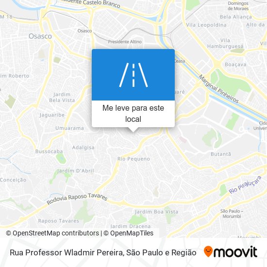 Rua Professor Wladmir Pereira mapa