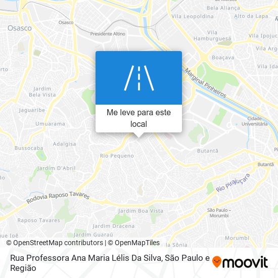 Rua Professora Ana Maria Lélis Da Silva mapa