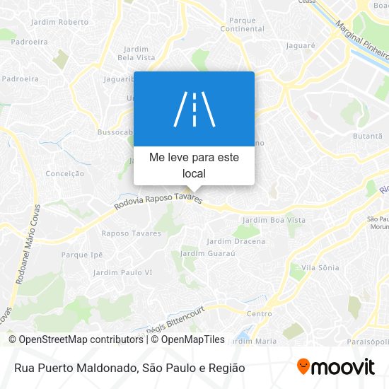 Rua Puerto Maldonado mapa
