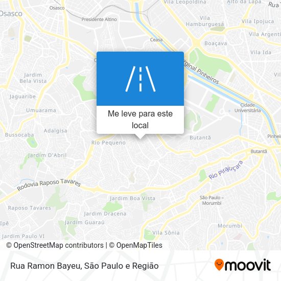 Rua Ramon Bayeu mapa
