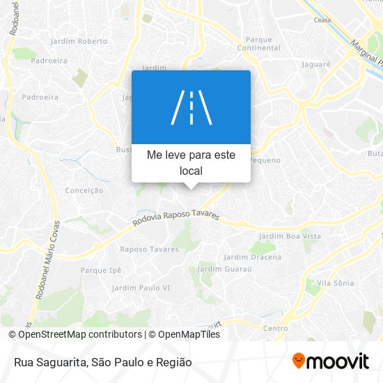 Rua Saguarita mapa