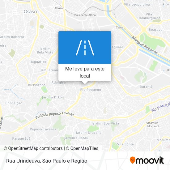 Rua Urindeuva mapa