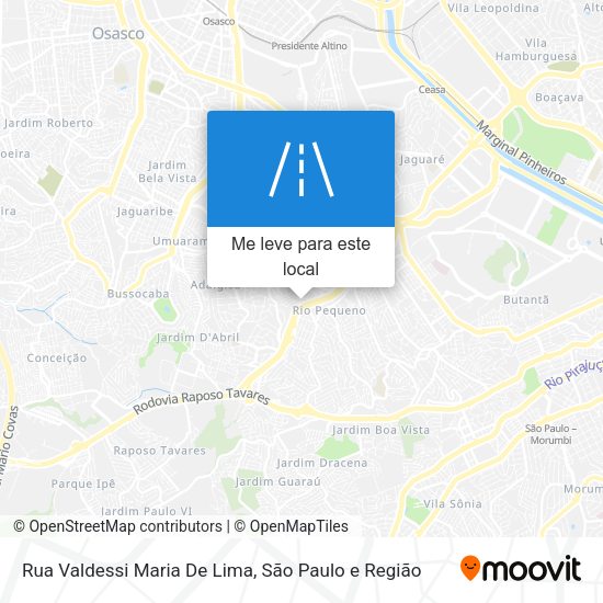 Rua Valdessi Maria De Lima mapa