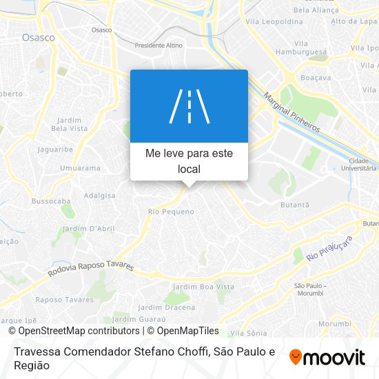 Travessa Comendador Stefano Choffi mapa