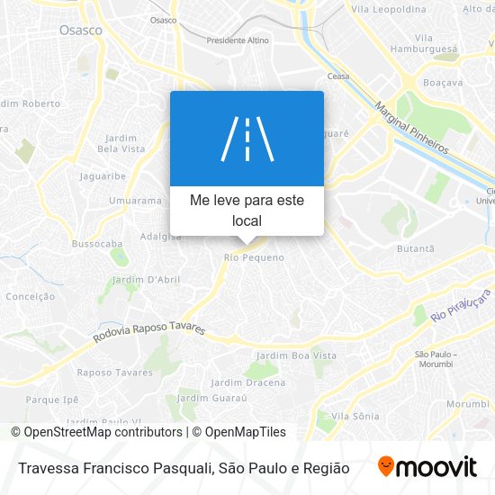 Travessa Francisco Pasquali mapa