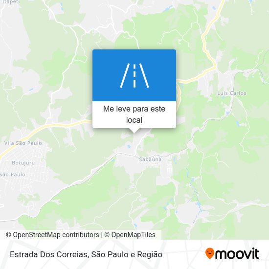 Estrada Dos Correias mapa