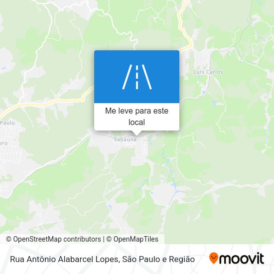 Rua Antônio Alabarcel Lopes mapa