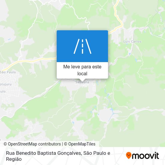 Rua Benedito Baptista Gonçalves mapa