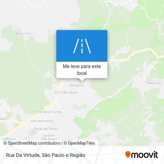 Rua Da Virtude mapa