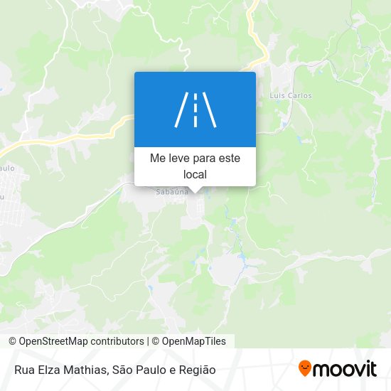 Rua Elza Mathias mapa