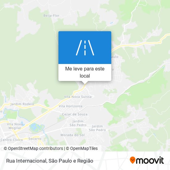 Rua Internacional mapa