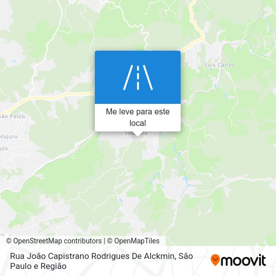 Rua João Capistrano Rodrigues De Alckmin mapa