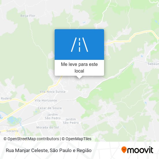 Rua Manjar Celeste mapa