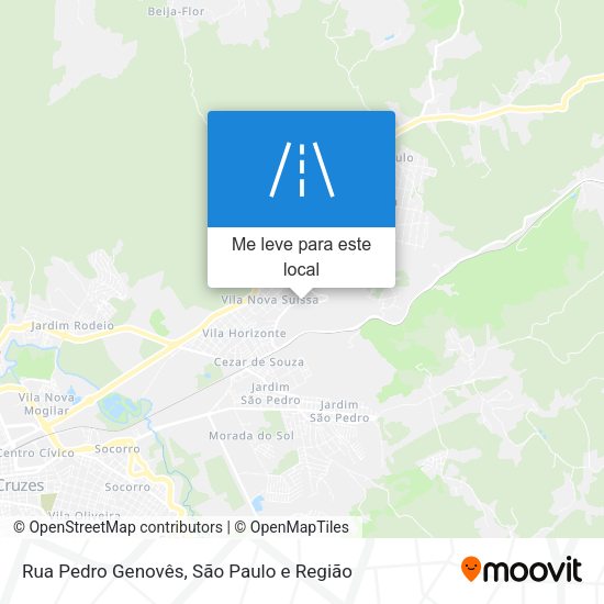 Rua Pedro Genovês mapa