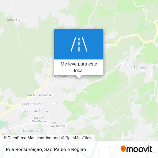 Rua Ressureição mapa