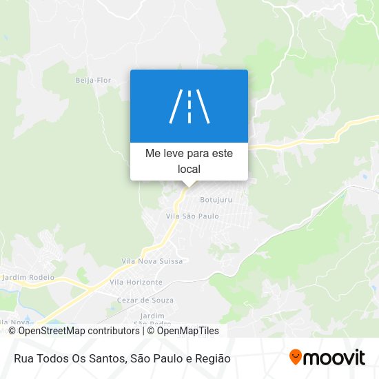 Rua Todos Os Santos mapa