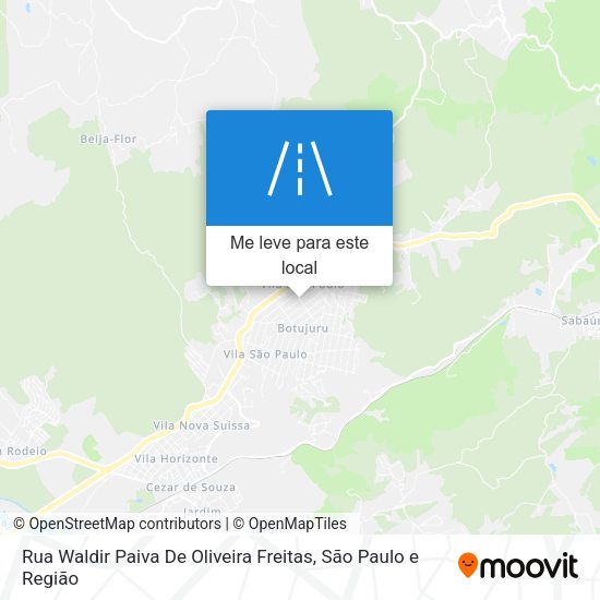 Rua Waldir Paiva De Oliveira Freitas mapa