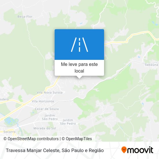 Travessa Manjar Celeste mapa