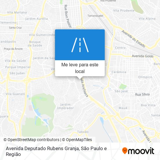 Avenida Deputado Rubens Granja mapa