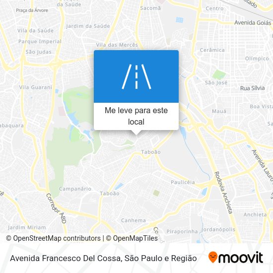 Avenida Francesco Del Cossa mapa