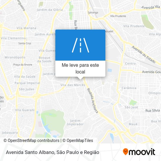 Avenida Santo Albano mapa