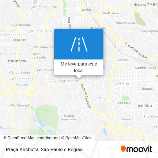 Praça Anchieta mapa