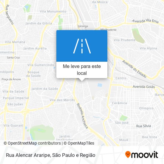 Rua Alencar Araripe mapa