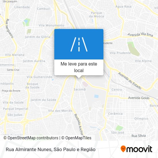 Rua Almirante Nunes mapa