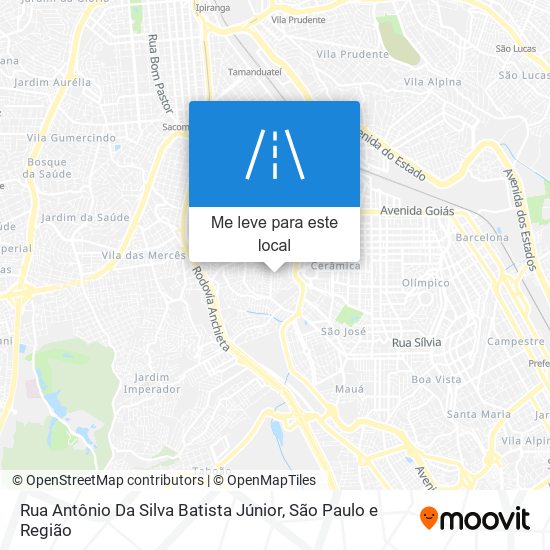 Rua Antônio Da Silva Batista Júnior mapa