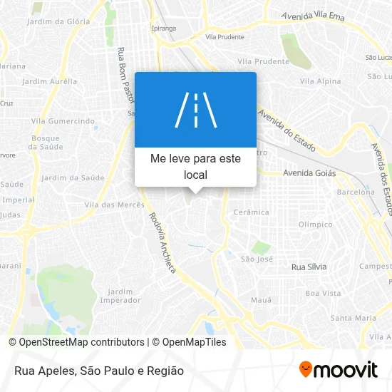 Rua Apeles mapa