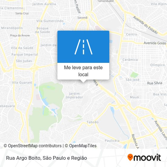 Rua Argo Boito mapa