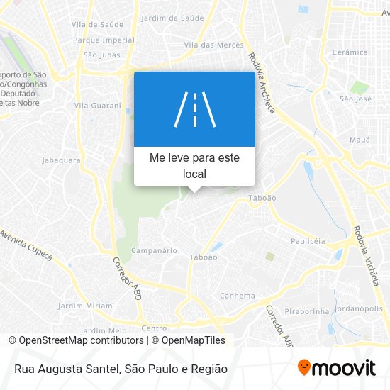 Rua Augusta Santel mapa