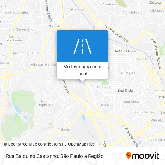 Rua Balduino Castanho mapa