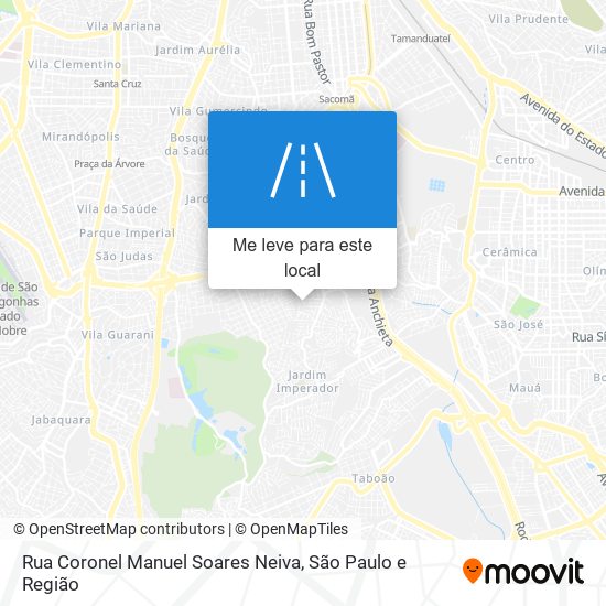 Rua Coronel Manuel Soares Neiva mapa