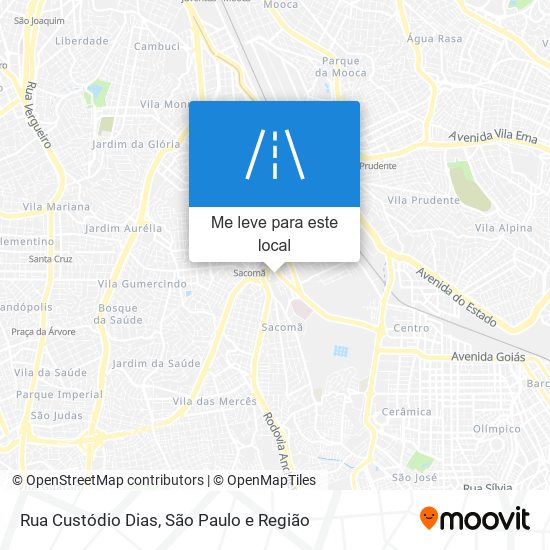 Rua Custódio Dias mapa