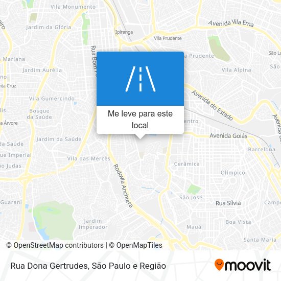 Rua Dona Gertrudes mapa