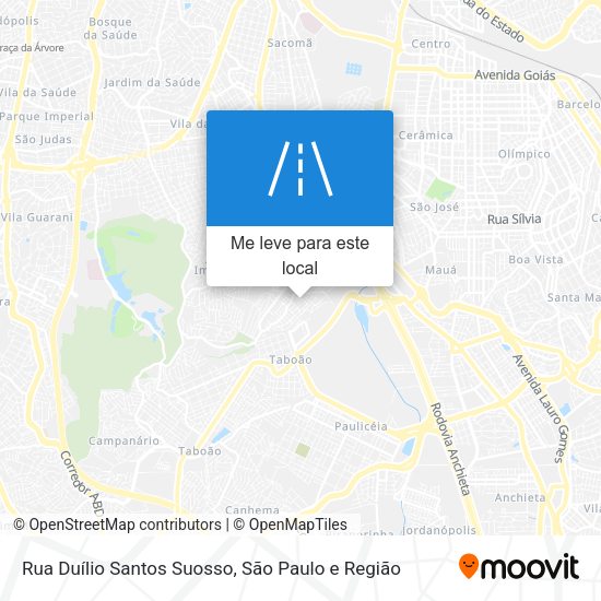 Rua Duílio Santos Suosso mapa