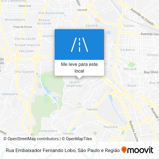 Rua Embaixador Fernando Lobo mapa