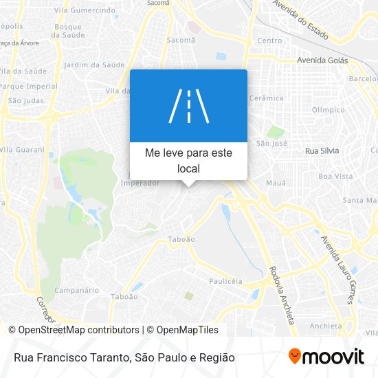 Rua Francisco Taranto mapa