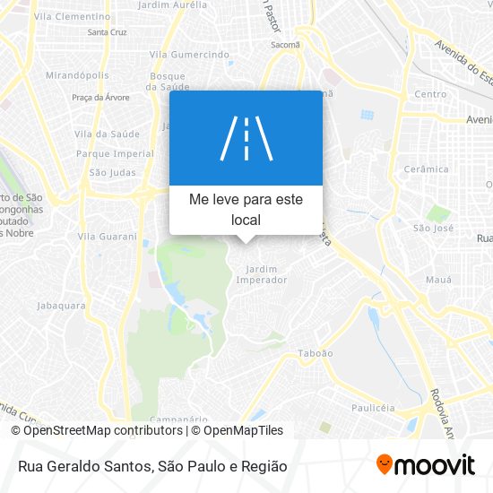 Rua Geraldo Santos mapa