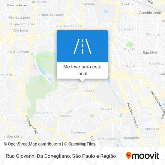 Rua Giovanni Da Conegliano mapa