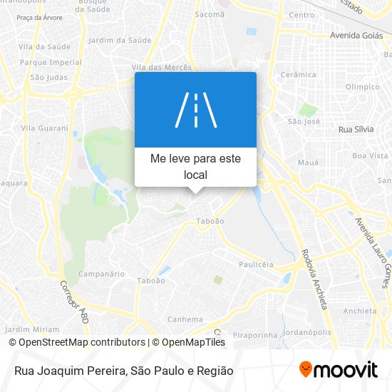 Rua Joaquim Pereira mapa