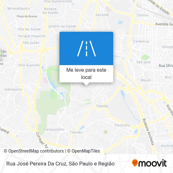 Rua José Pereira Da Cruz mapa