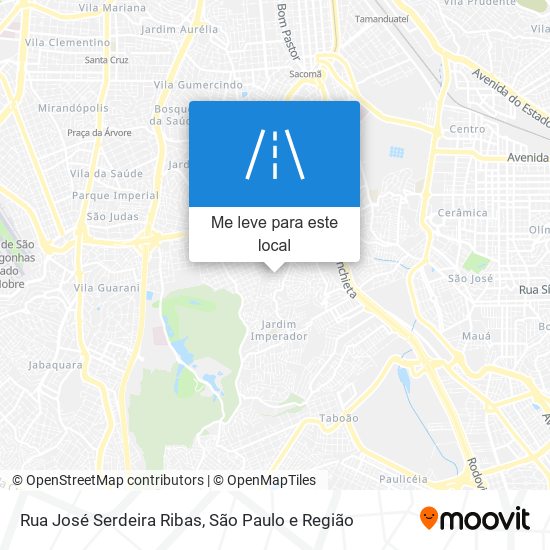 Rua José Serdeira Ribas mapa