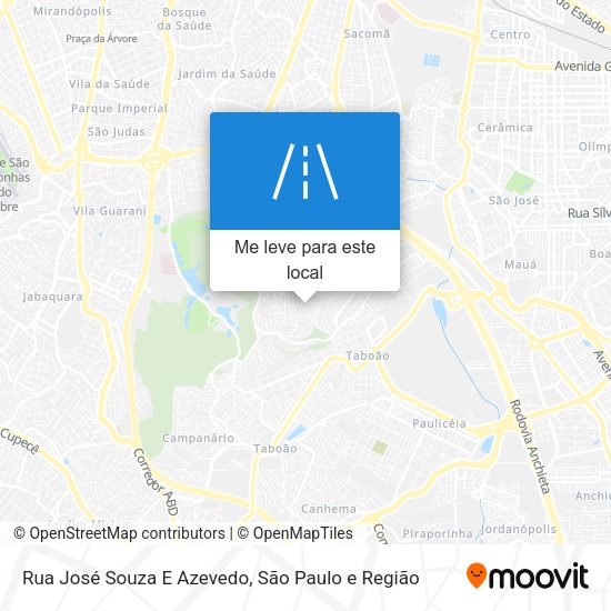 Rua José Souza E Azevedo mapa