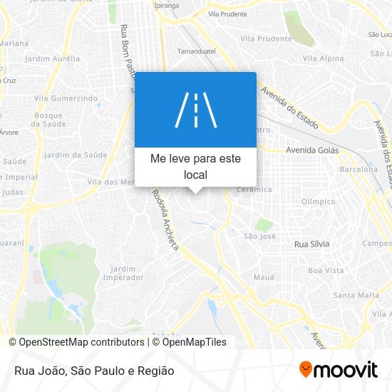 Rua João mapa