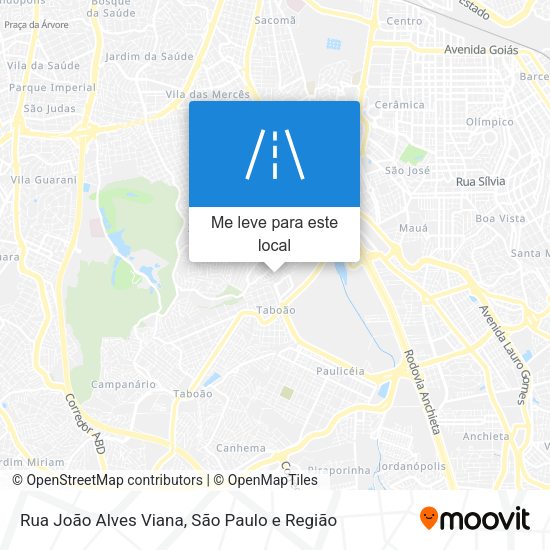 Rua João Alves Viana mapa
