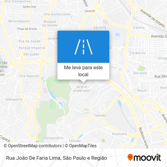 Rua João De Faria Lima mapa