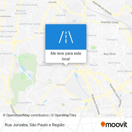 Rua Juruaba mapa