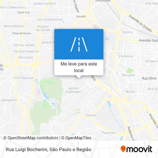 Rua Luigi Bocherini mapa